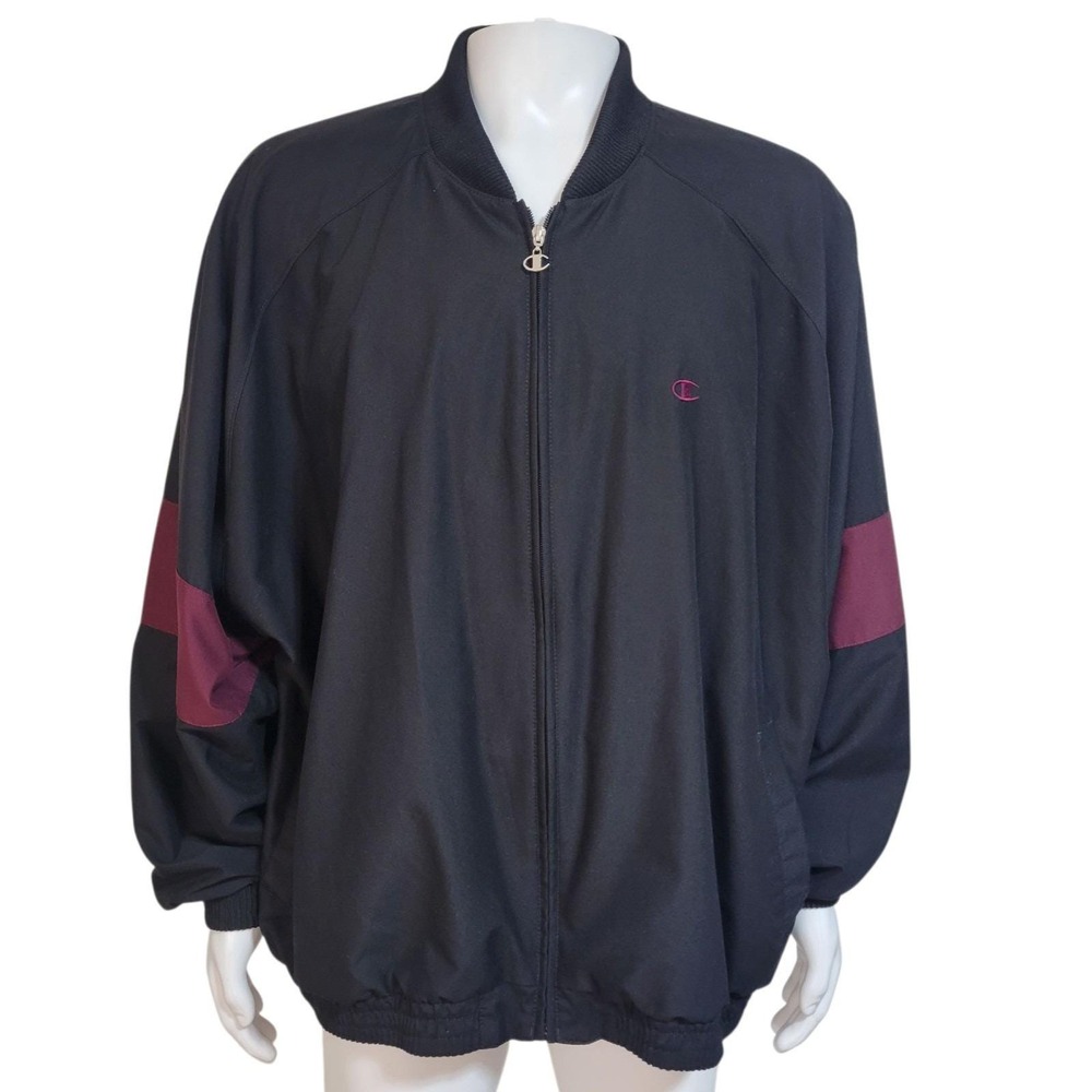 Vintage 90s Champion Windbreaker Men XL Full Zip Jacket Golf Grandpa  Core Men's